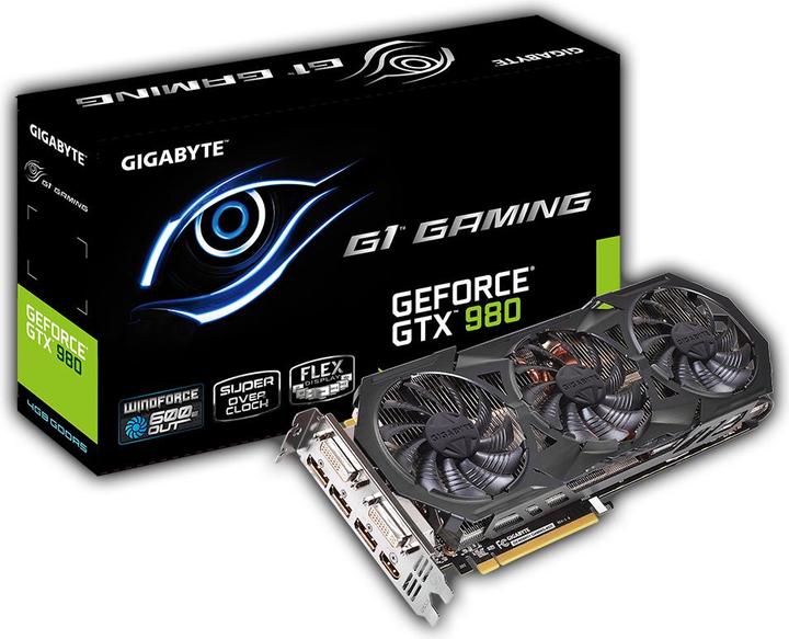 Image du produit Gigabyte GeForce GTX 980 G1 Gaming Windforce 3X (4 Go)