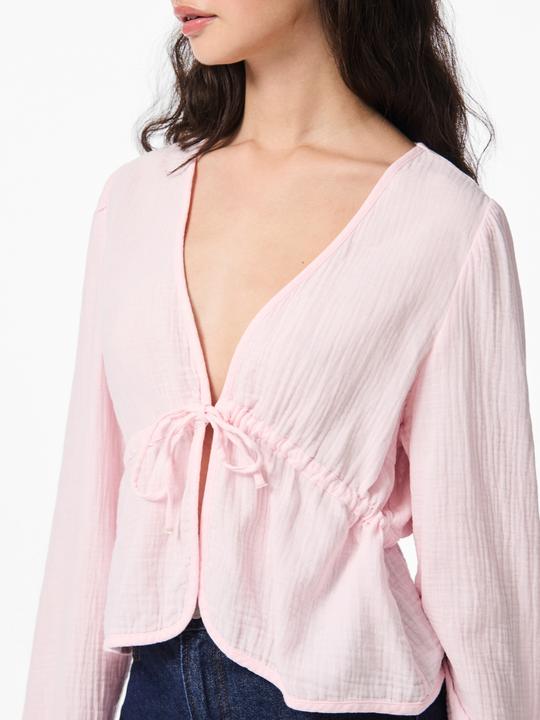 Immagine prodotto Pieces PCSASTINA Musselin Oberteil mit langen Ärmeln (XL)