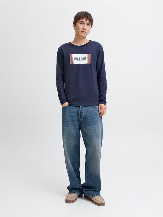 Produktbild Jack & Jones Logo Langarm-T-Shirt Langarm-T-Shirt (S)