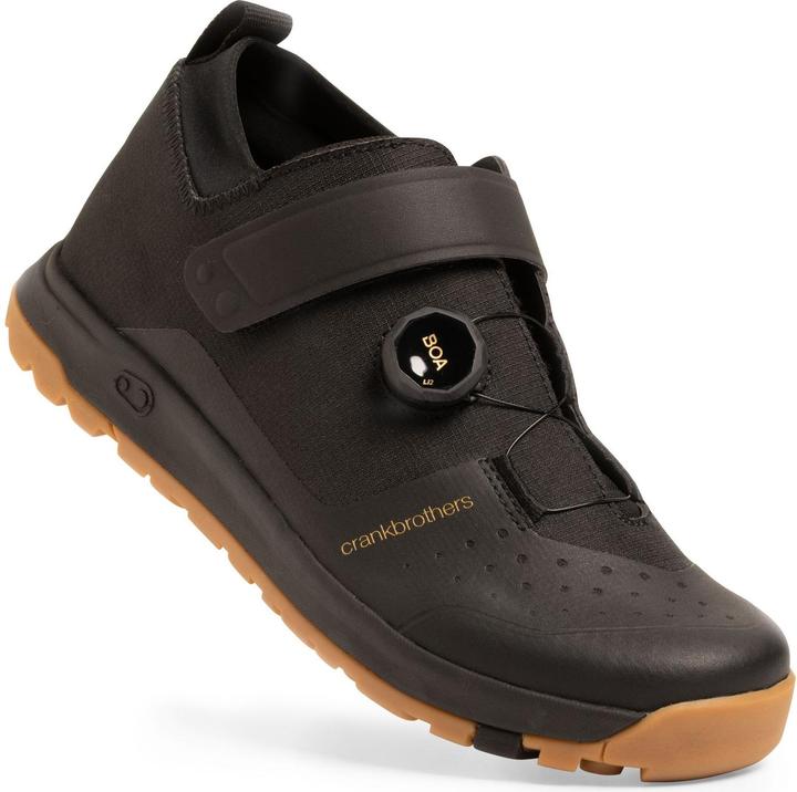 Crankbrothers Chaussures de trail Mallet, Boa, black/gold/gum, 44 (UE) | 10.5 (US) (44)