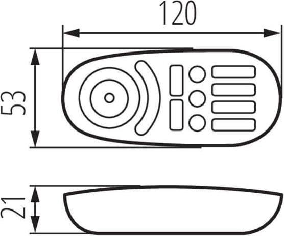 Actual product image Kanlux Remote control for REMOTE RGBW 22146 LED controller