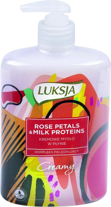 Luksja Cremige Flssigseife mit Milch und Rosenblten, 500ml (Flüssigseife, 500 ml)