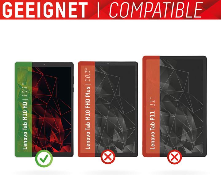 Image du produit Displex Tablet Glass, verre de protection pour tablette (1 pièce(s), Tab M10 HD)