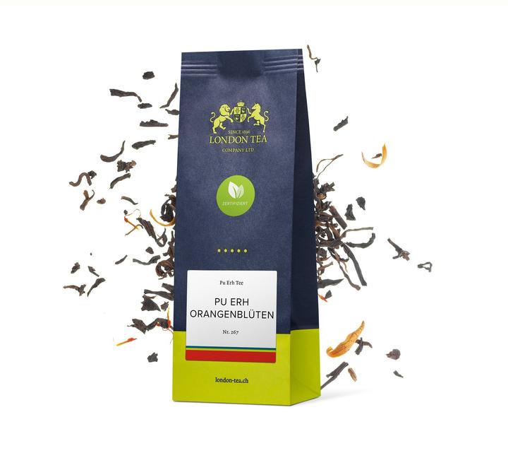 London Tea Pu Erh fleur d'oranger (100 g)