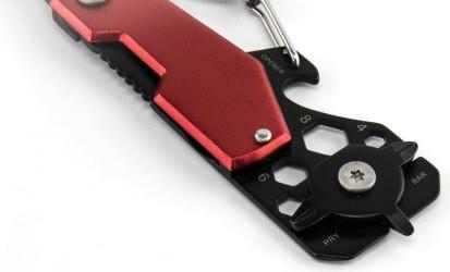 Produktbild Troika Taschenmesser Toolinator 10 Funktionen Rot/Schwarz (0.35 cm)