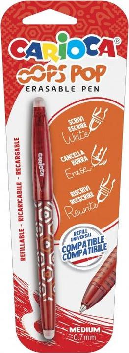 Image du produit Carioca Stylo à encre gel Oops Easy 0.7 mm, Rouge, unité d'emballage : 1 (Rouge, 1 x)