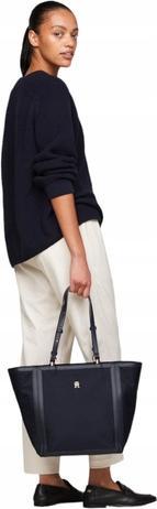 Actual product image Tommy Hilfiger Essential S Tote shopping bag - navy blue