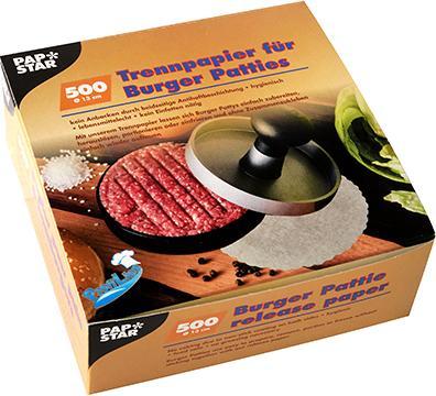 Papstar Papier de séparation pour Burger Pattiesweiss