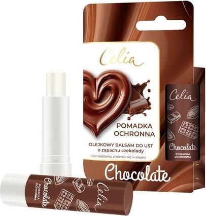 Actual product image Celia Protective Lip Balm Oil Chocolate 4g