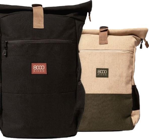 8000kicks Rucksack Schwarz gross (30 l)