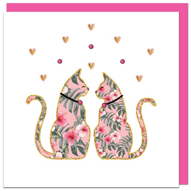 Hervorragend Carte de voeux Amour de chat - fromJUDE