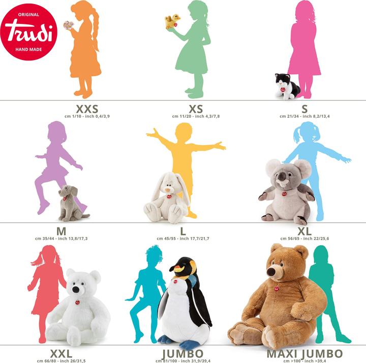Immagine prodotto Trudi Lupo Trudino peluche, 9x16x17 cm, da 0 anni (16 cm)