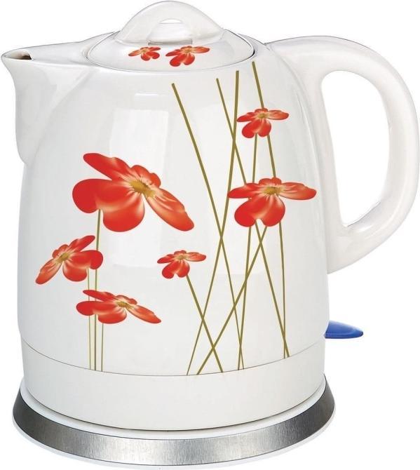 Actual product image Feel-Maestro MR-066-RED FLOWERS electric kettle (1.50 l)