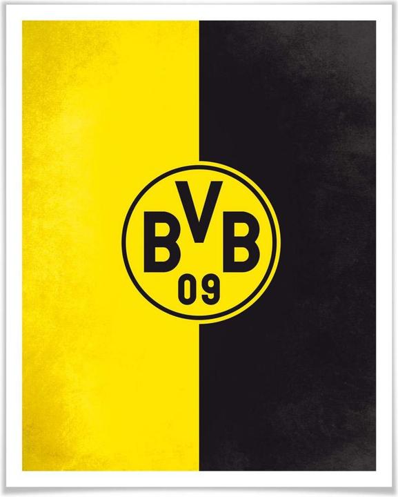 Produktbild Borussia Dortmund BVB Logo Gelb Schwarz (60 x 80 cm)
