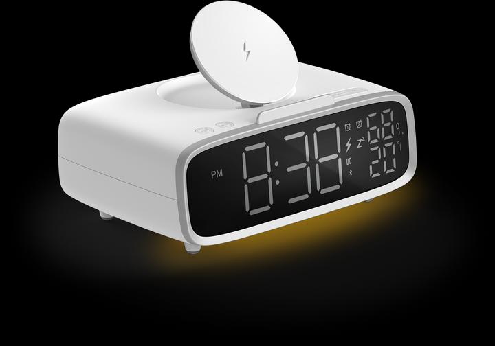 Actual product image Momax Q.Clock 5 Digital Clock with Wireless Charging