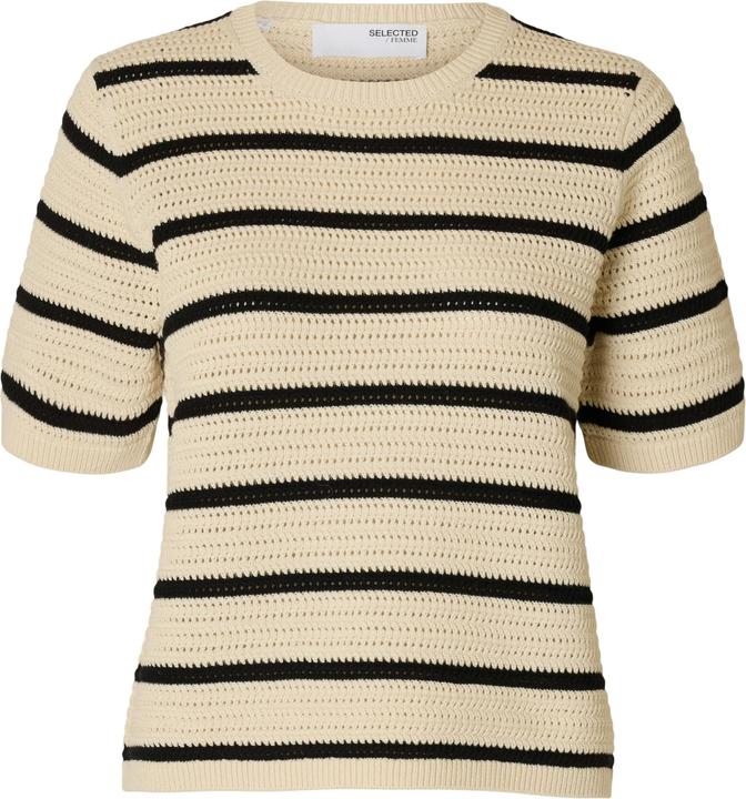 Produktbild Selected Femme Slfvinna Ss Structure Knit O-Neck Noos (XS)
