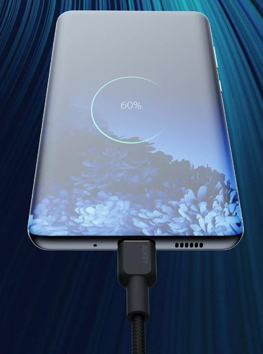 Image du produit Aukey Câble USB-C - USB-C, PD 60W, 1.8 m (1.80 m, USB 3.2 Gen 1, 60 W)