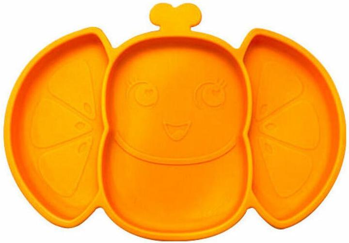 Produktbild Kids Euroswan Frootimals Silikonteller OrangieFly orange rutschfest