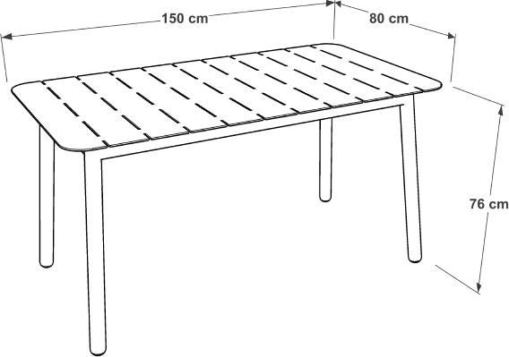 Produktbild Ezeis ALICANTE Esszimmergarnitur 4p 1 Set (1 Tisch + 4 Stühle) (155 cm)