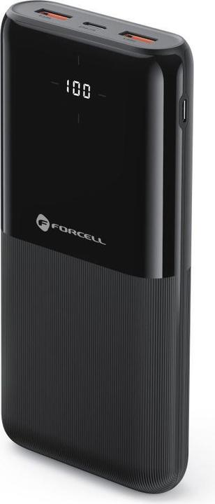 Actual product image Forcell Power bank F-ENERGY P20k1 powerbank PD QC3.0 3A 20W 20000 mAh black (20000 mAh, 20 W, 74 Wh)