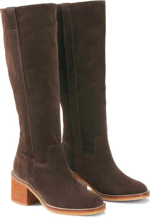 La Redoute Collections Stiefel aus Veloursleder (41)
