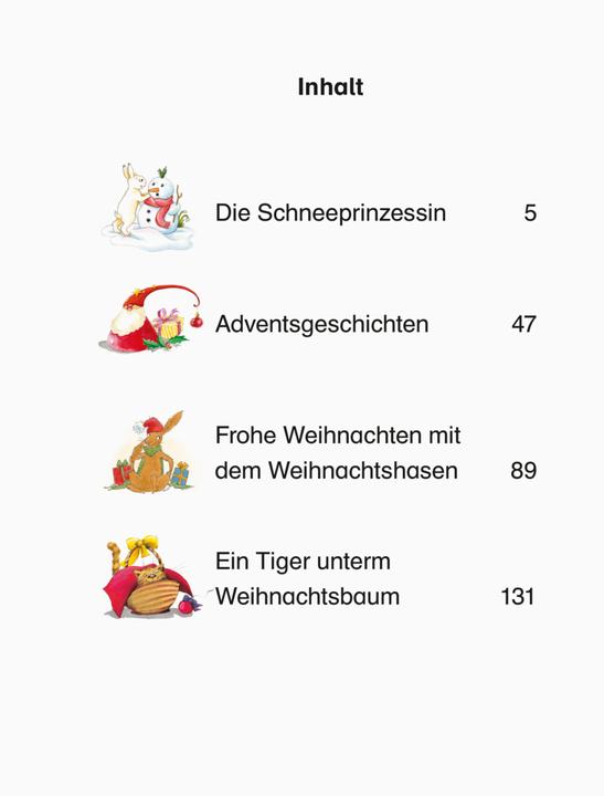 Produktbild Ravensburger Die allerschönsten Weihnachtsgeschichten für Erstleser (Deutsch, Catherine Gabrielle Ionescu, Elke Broska, Doris Arend, Lila L. Leiber, Maja von Vogel, Ingrid Uebe, Judith Allert, Betina Gotzen-Beek, 2017)