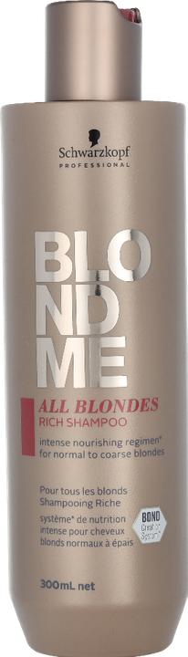 Actual product image Schwarzkopf Professional Blondme - All Blondes Rich Shampoo (300 ml, Liquid shampoo)