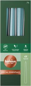 Produktbild Bolsius Gothic-Kerzen 245/24 4X Metallic Blau (4 Stk.)