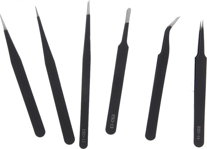 OEM Set of 6 precision tweezers