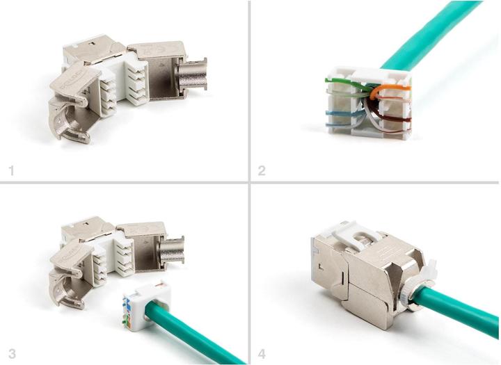 Produktbild Delock Keystone Modul RJ45 Buchse zu LSA Cat.6A werkzeugfrei (Keystone Modul)