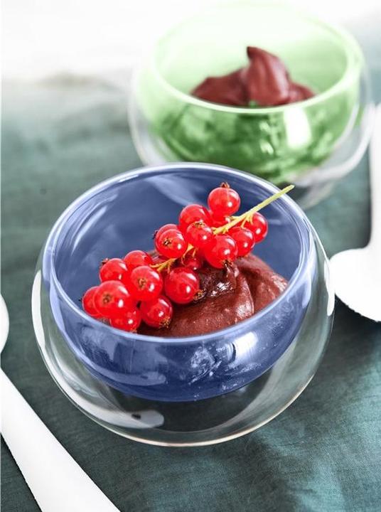 Produktbild Easy Life 2er Set Glasschalen doppelw. blau, 180ml