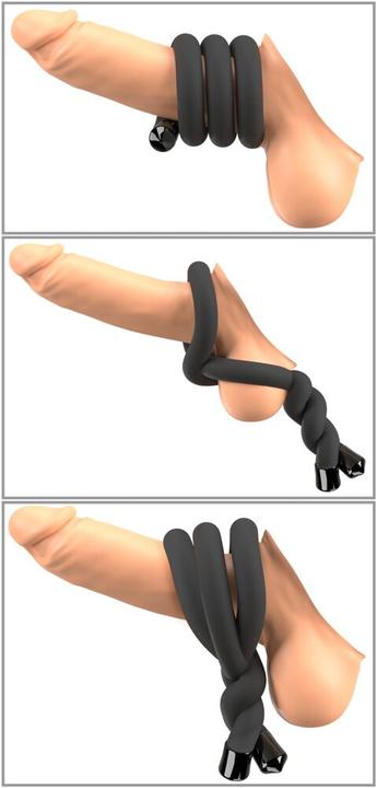 Produktbild Bad Kitty bendable cock & ball ring (1.30 cm)