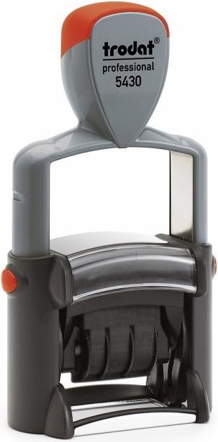 Actual product image Trodat Text and date stamp