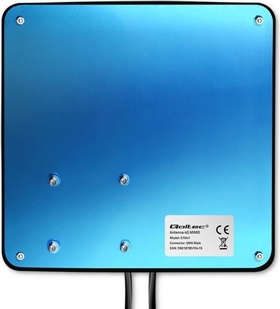 Image du produit Qoltec Antena 4G LTE DUAL MIMO booster | 35 dBi | 50W | 2x SMA męski (4G)