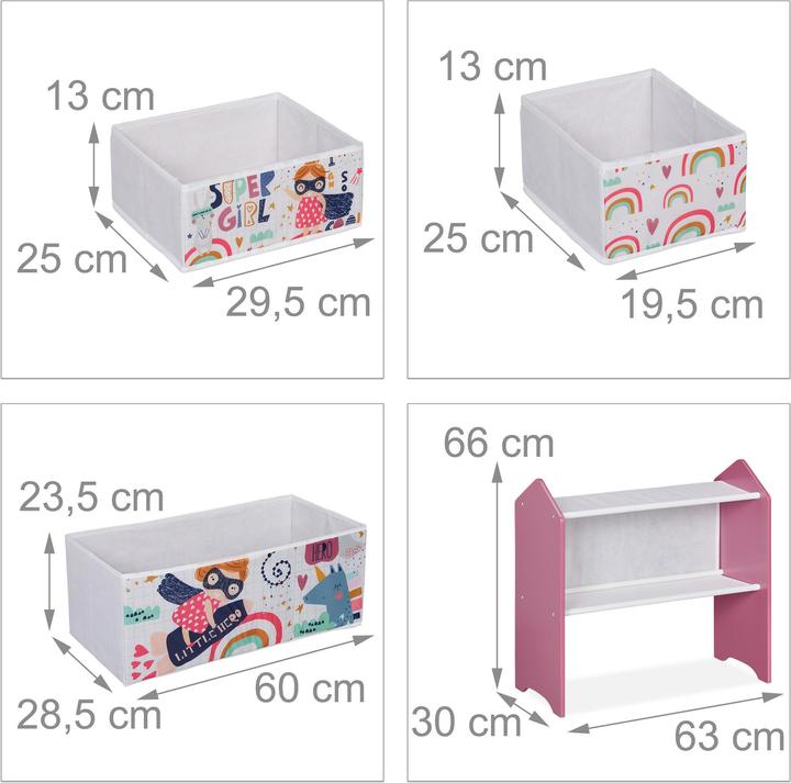 Actual product image Relaxdays Children shelf