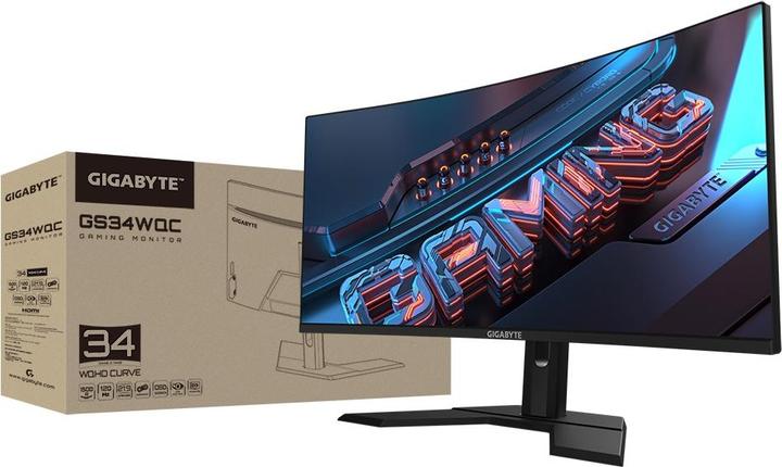 Actual product image Gigabyte GS34WQC (3440 x 1440 pixels, 34")