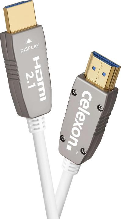 Celexon UHD Optical Fibre HDMI 2.1 8K Active Kabel 10m, weiss (10 m, HDMI)