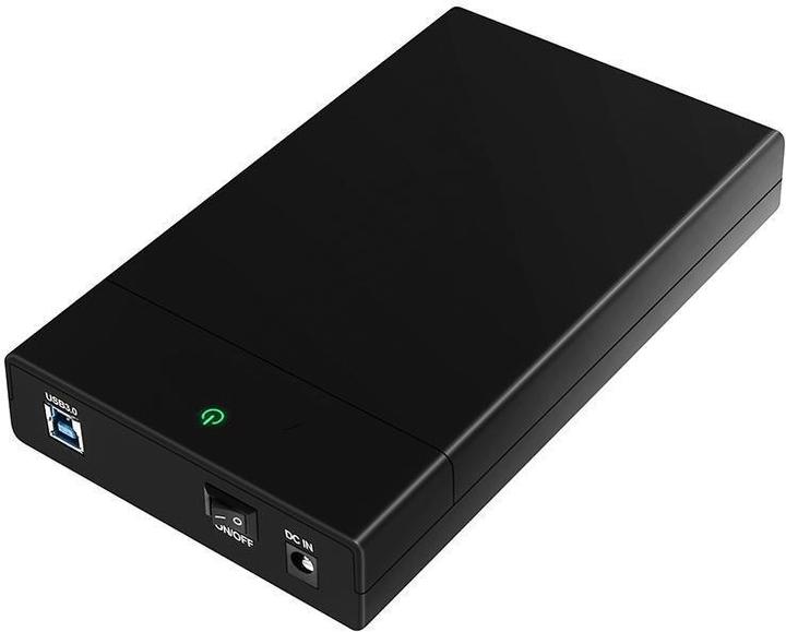 Deltacoimp Boîtier externe pour disque dur, USB 3.0, 3.5" HDD, USB-A, noir (3.5")