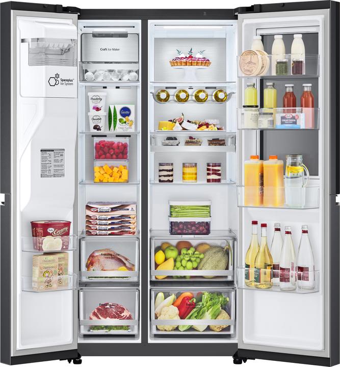 Produktbild LG GSXB90MCDE Side-by-Side mit InstaView Door-in-Door | Eis-, Crushed Ice- und Wasserspender (635 l)
