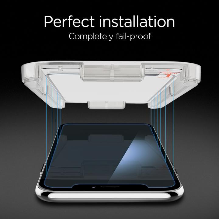 Actual product image Spigen Tempered glass glass. tR Ez Fit Apple iPhone Xr (1 Piece, Apple iPhone XR)