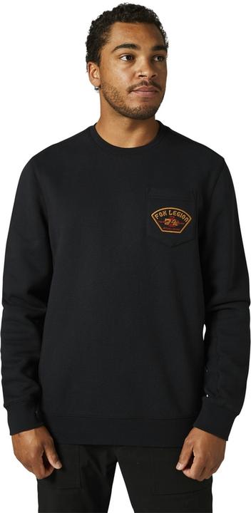 Fox Sweater 22 At Bay Crew Blk M (M)