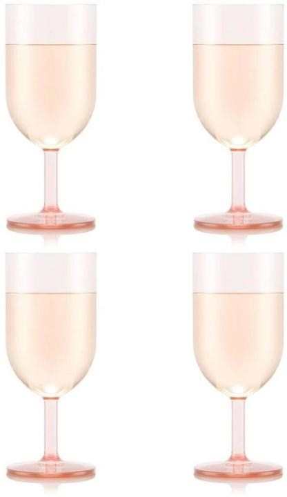 Produktbild Bodum Outdoor-Weinglas Oktett 230 ml, Rosa, 4 Stück (23 cl, 4 Gläser, Weissweingläser)