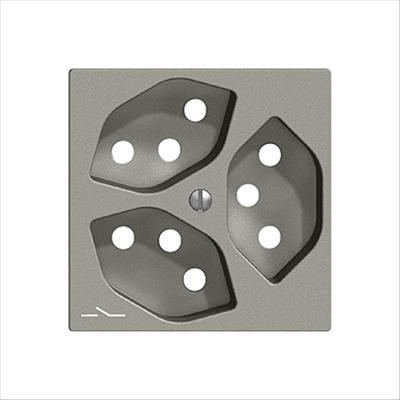 Image du produit Feller Kit de cache prise 3xT13 S K gris foncé