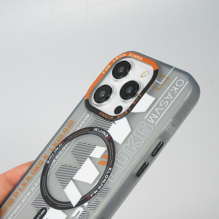Produktbild PhoneLook Hülle MWK Cyber Grid Silikon mit MagSafe (Apple iPhone 15 Pro Max)