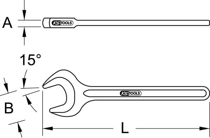 Produktbild KS Tools BRONZEplus Einmaulschlüssel (41 mm)