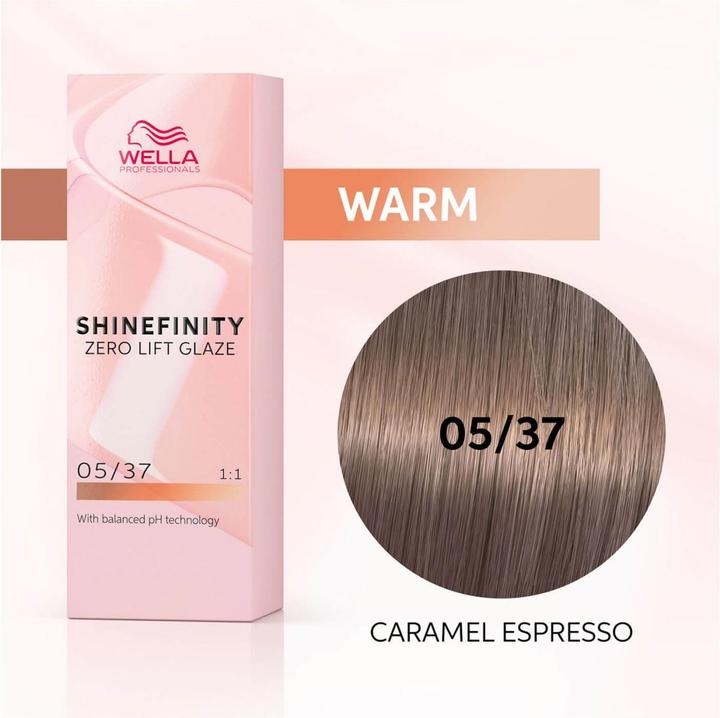Immagine prodotto Wella Shinefinity (Caramel, Espresso, 05/37 Marrone chiaro Marrone oro)