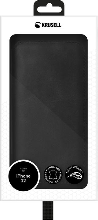 Produktbild Krusell Sunne PhoneWallet Apple iPhone 12 mini vintage black (Apple iPhone 12 mini)