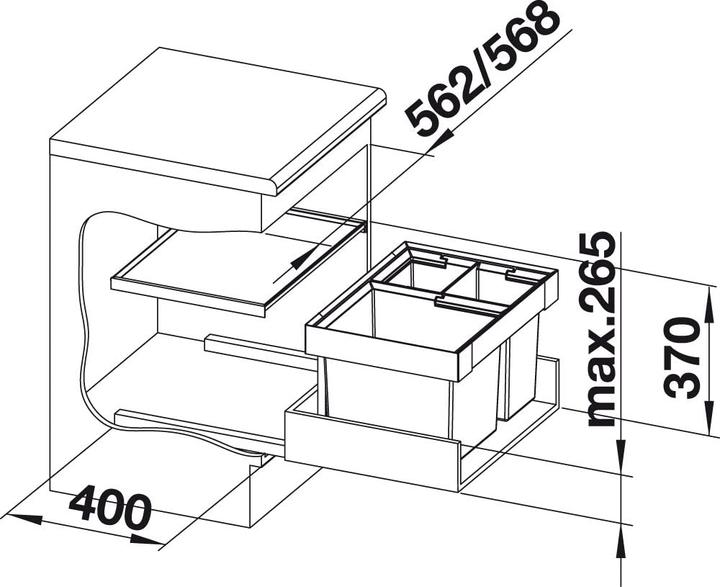 Actual product image Blanco Flexon II XL 60/3 (46 l)