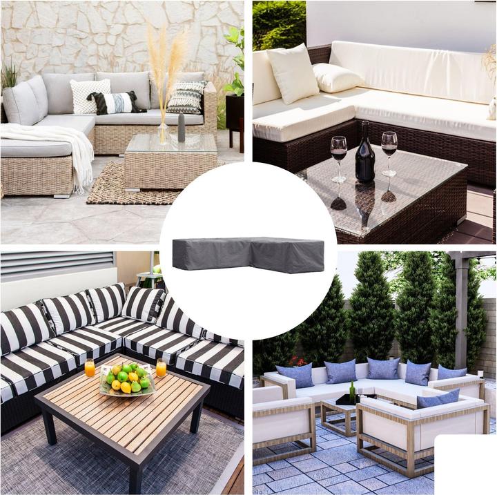 Actual product image Garden Lights Outdoor Cover for L-Shape Lounge Set - 250 cm