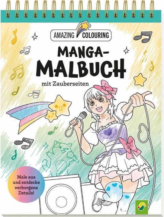 Image du produit Livre de coloriage manga avec pages magiques. Superbe cadeau pour les fans!